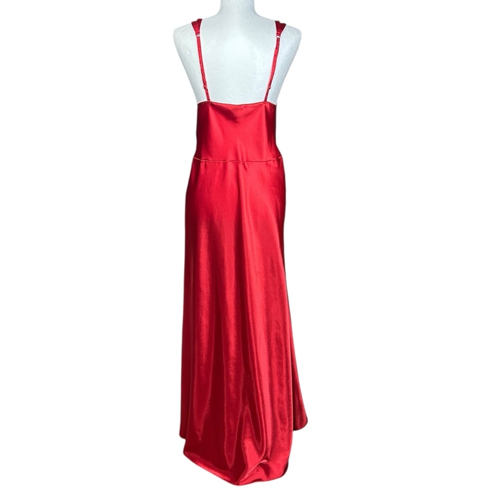 Frederick's Of Hollywood Vintage Red Maxi Slip Dress L Lingerie - Picture 4 of 13